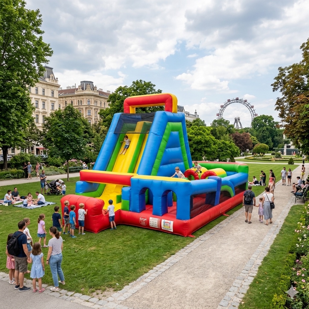 Jump‘n Run Hüpfburg mieten in Wien