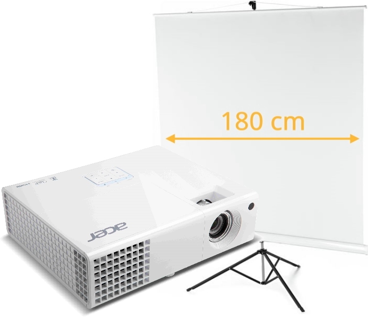 Beamer + Leinwand Komplettset 1 mieten – München/Fürstenfeldbruck, ab 62 €/Tag