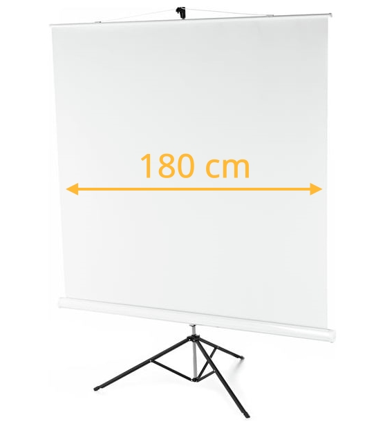 Beamer-Stativleinwand 1,8 x 1,8 m mieten – München/Fürstenfeldbruck, ab 23 €/Tag