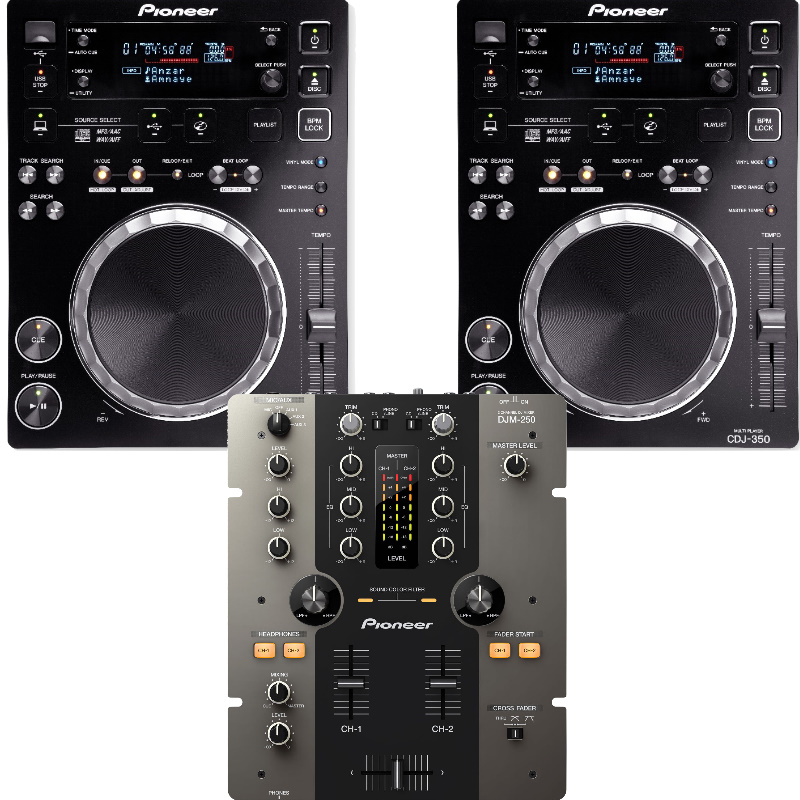 DJ-Set Pioneer 2x CDJ-350 + DJM-250 mieten – München/Fürstenfeldbruck, ab 79 €/Tag