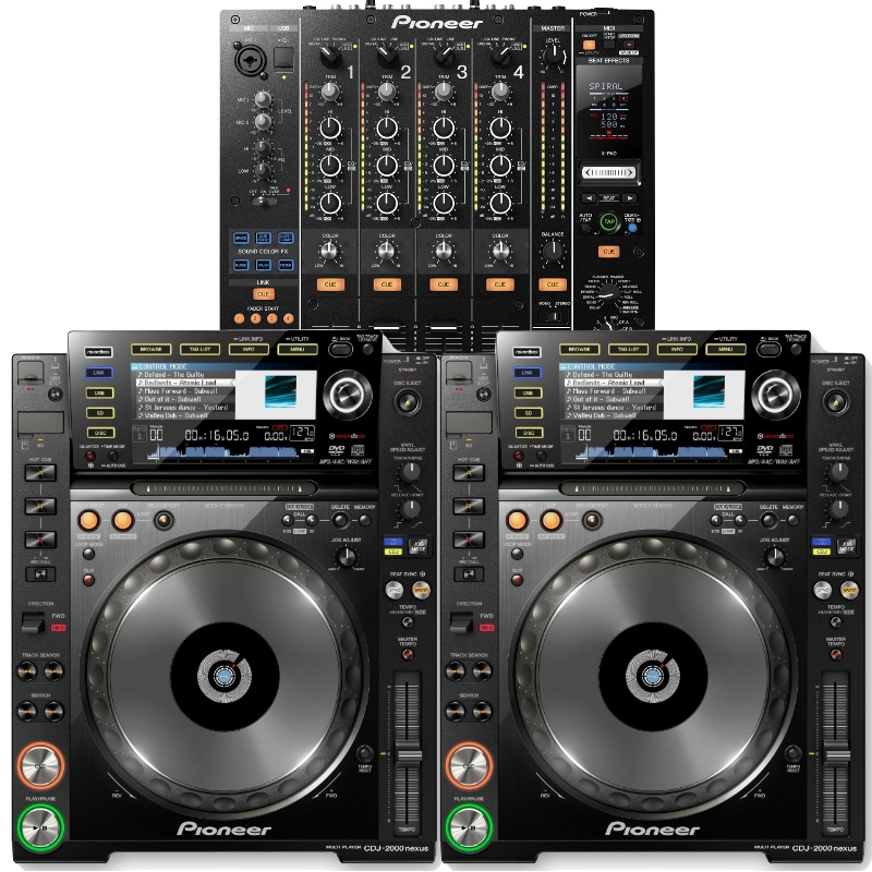DJ-Set 2x Pioneer CDJ-2000 Nexus + DJM-900 Nexus mieten – ab 195 €/Tag