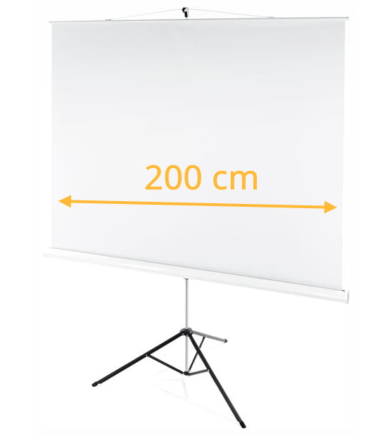 Beamer-Stativleinwand 2,0 x 2,0 m mieten – München/Fürstenfeldbruck, ab 32 €/Tag