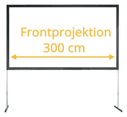 Mobile Fastfold-Leinwand 3 x 2,4 m mieten – München/Fürstenfeldbruck, ab 72 €/Tag