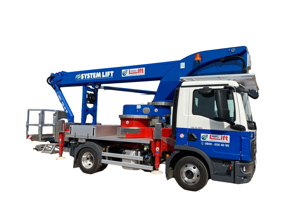 LKW-Arbeitsbühne 30 m mieten – Diesel, LK300 7,5t, Halle/Leipzig/Köthen