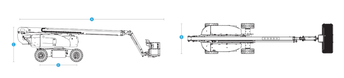 Gelenkteleskop-Arbeitsbühne 28 m mieten – Hybrid, GTB280H, Halle/Leipzig/Köthen – 2
