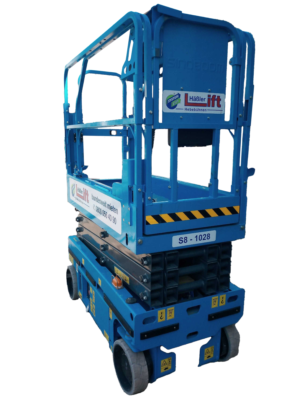 Scherenarbeitsbühne 7,80 m mieten – Elektro, 230 kg Nutzlast, Halle/Leipzig/Köthen
