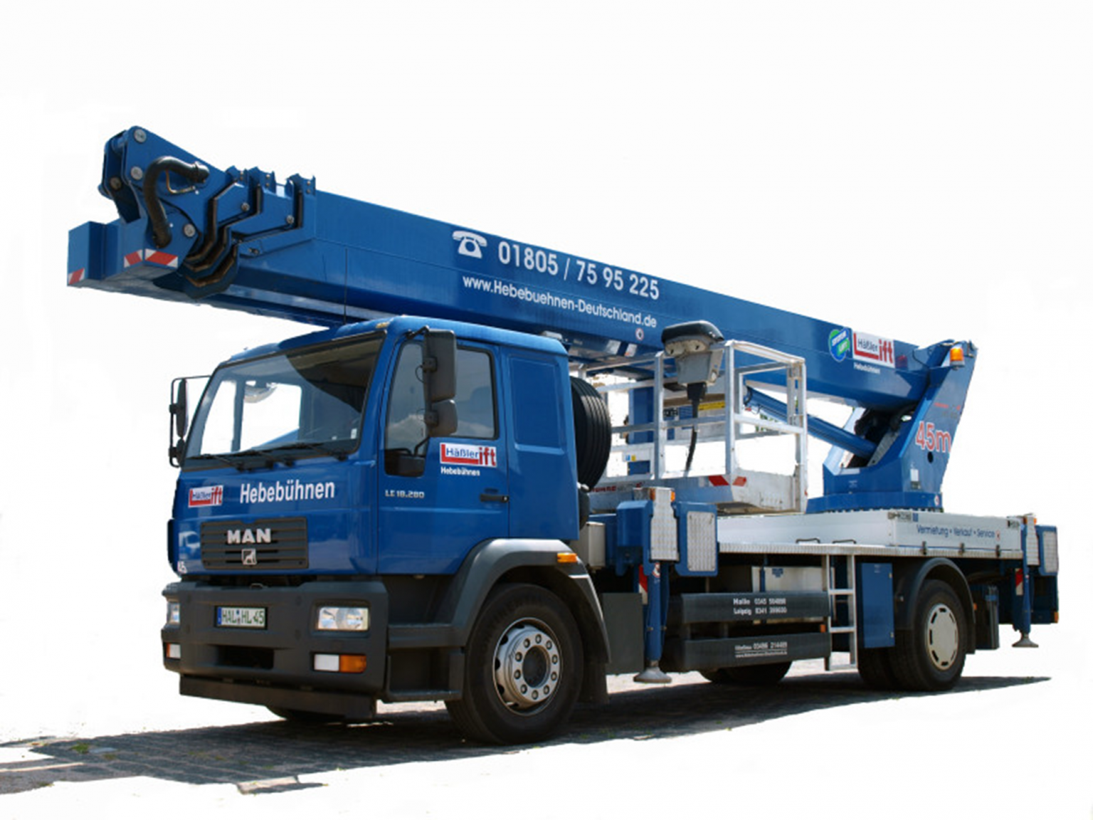 LKW-Arbeitsbühne 45 m mieten – Diesel, Halle/Leipzig/Köthen – 3