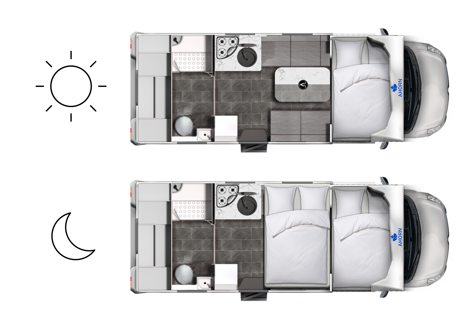 Wohnmobil ACA 640 mieten – bis zu 4 Schlafplätze, ab 115 €/Tag, 33 Stationen – 2