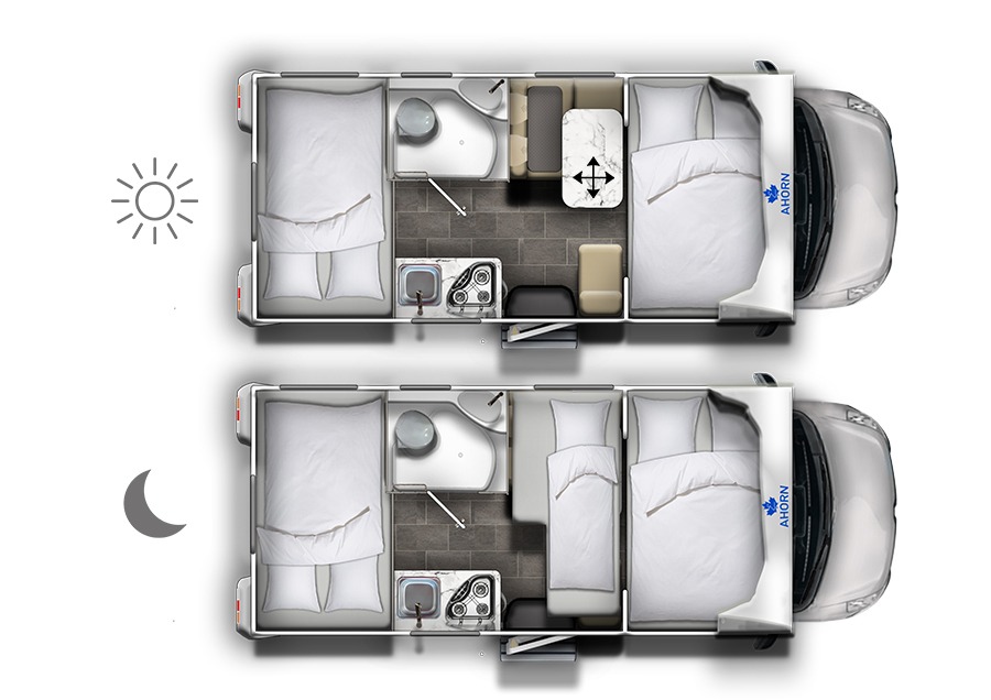 Wohnmobil ACA 595 mieten – 5 Schlafplätze, ab 115 €/Tag, 33 Stationen – 3