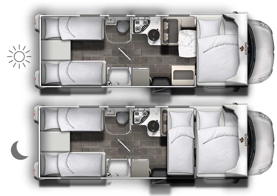 Wohnmobil Canada AE mieten – 5 Schlafplätze, ab 125 €/Tag, 33 Stationen – 3