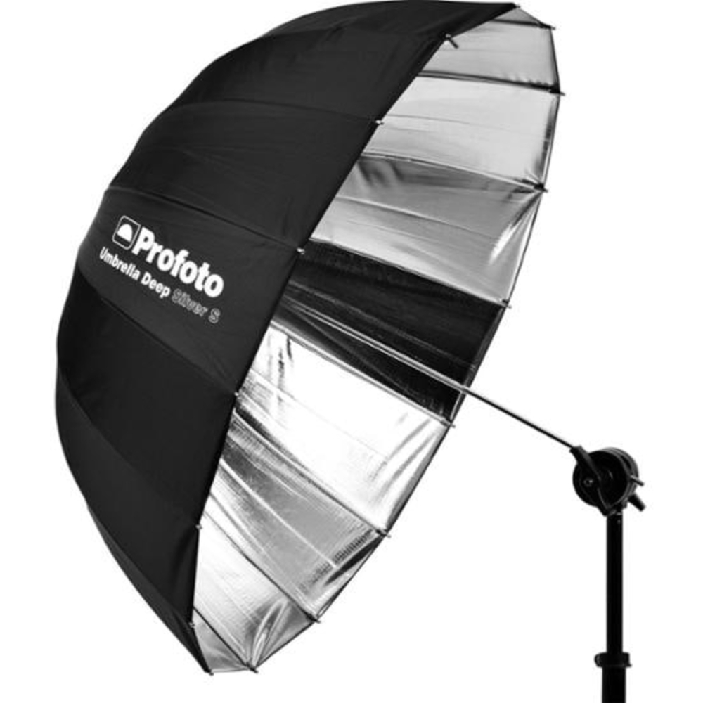 Profoto Blitzschirm Deep Silver S (silber, 85cm) mieten – ab 10 € netto/Tag