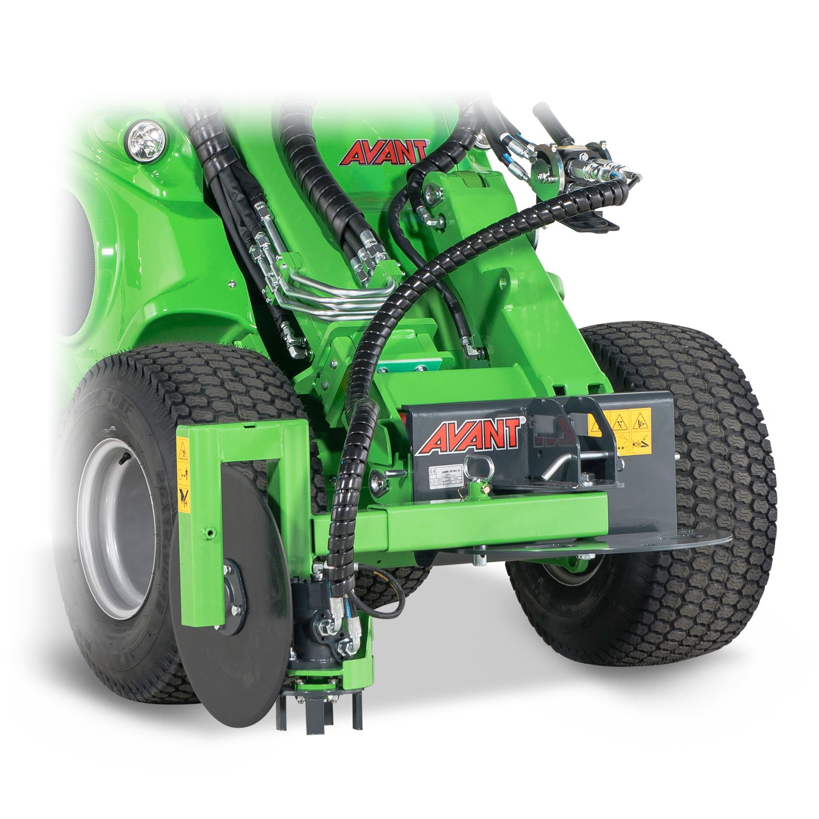 Avant Kantentrimmer mieten – Arbeitsbreite 155 mm, 80 kg Eigengewicht