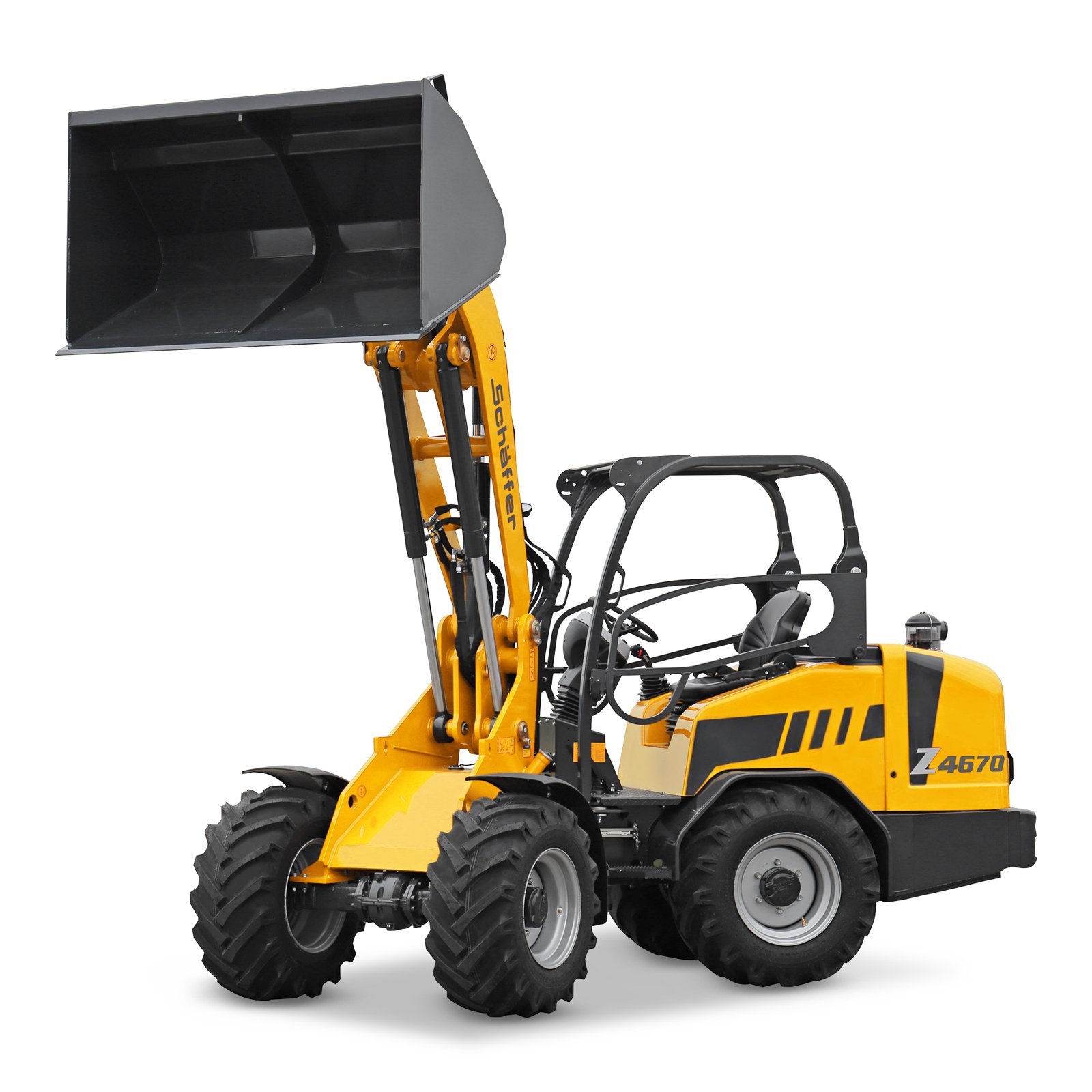 Schäffer 4670 Z mieten – Kompaktlader, 0,5 m³ Schaufelinhalt, ab 163 € netto/Tag