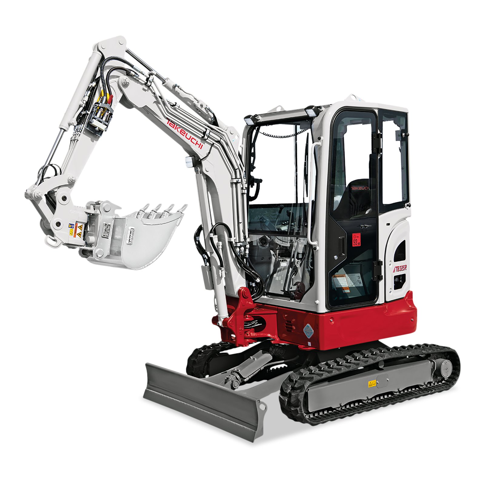 Takeuchi TB 325 R mieten – Mini-Raupenbagger, 2,4 t Einsatzgewicht, ab 159 € netto/Tag
