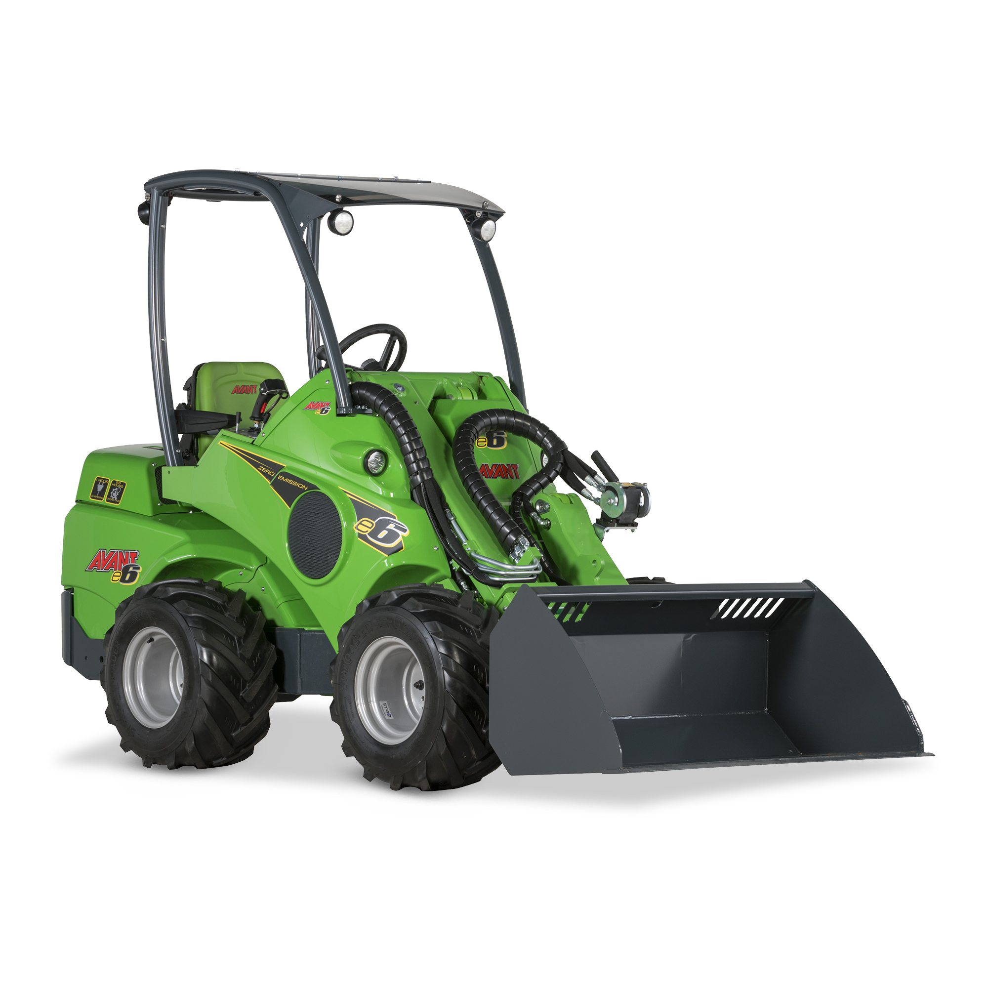 Avant E 6 mieten – Elektro Kompaktlader, 0,26 m³ Schaufelinhalt, ab 153 € netto/Tag
