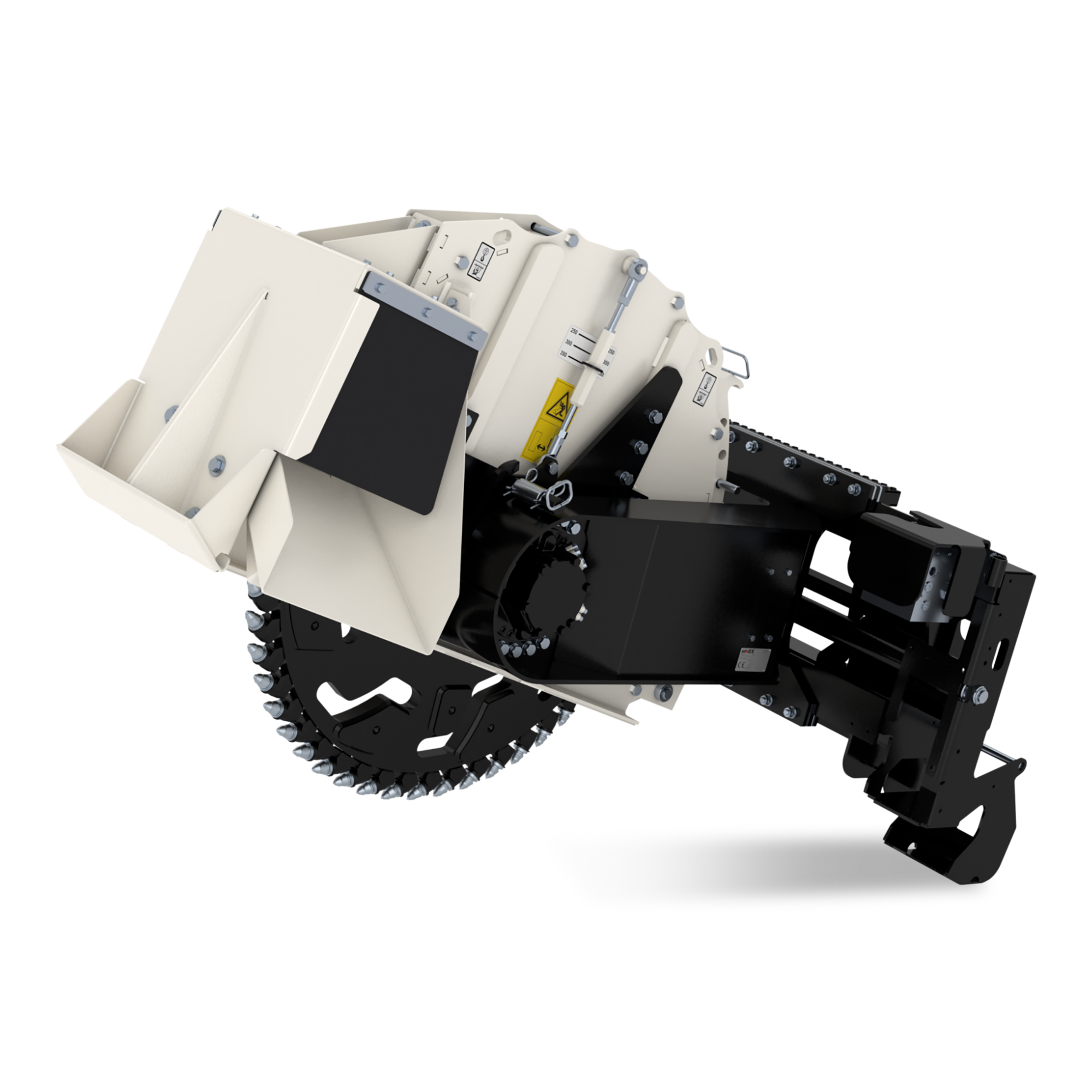 Simex RW 350 mieten – Radfräse, 940-1030 kg Eigengewicht, Grabtiefe 250/300/350 mm