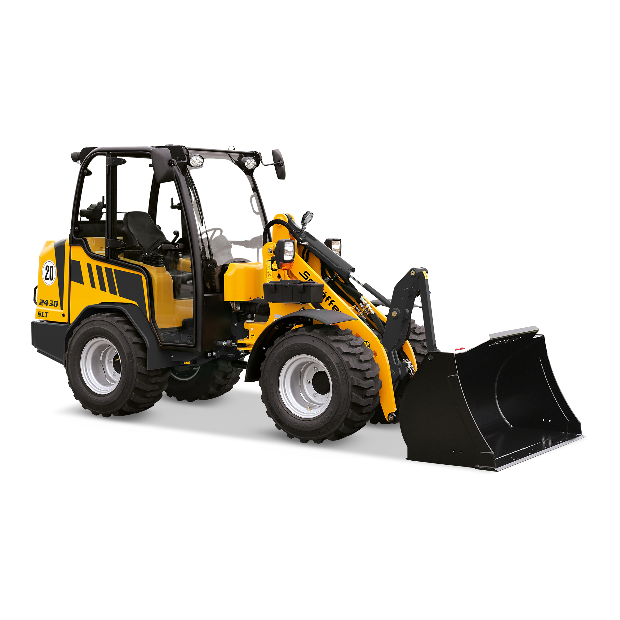 Schäffer 2430 SLT mieten – Kompaktlader, 0,5 m³ Schaufelinhalt, ab 125 € netto/Tag