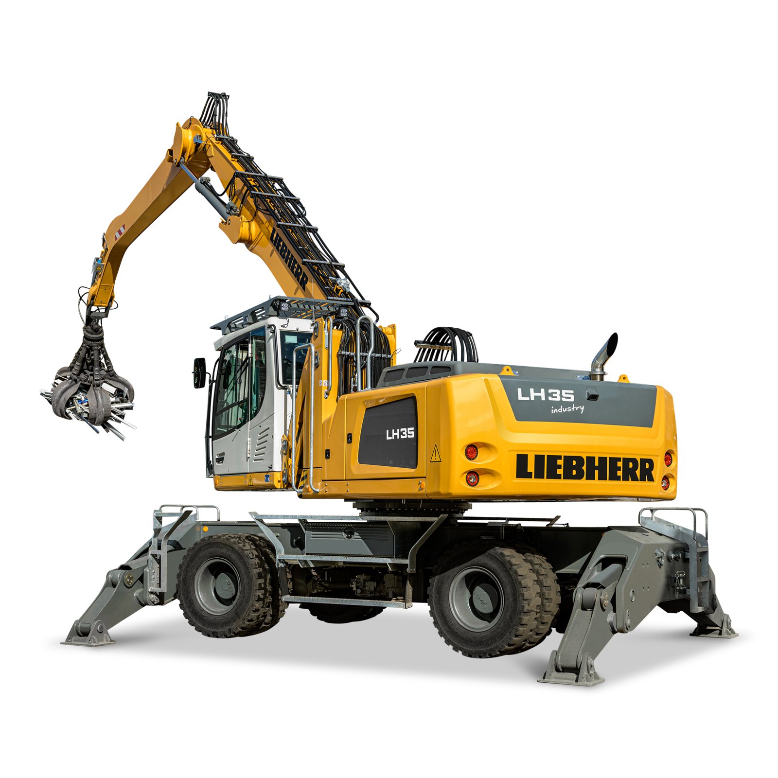 Liebherr LH 35 M mieten – Umschlagbagger, 30.700 - 31.900 kg Einsatzgewicht