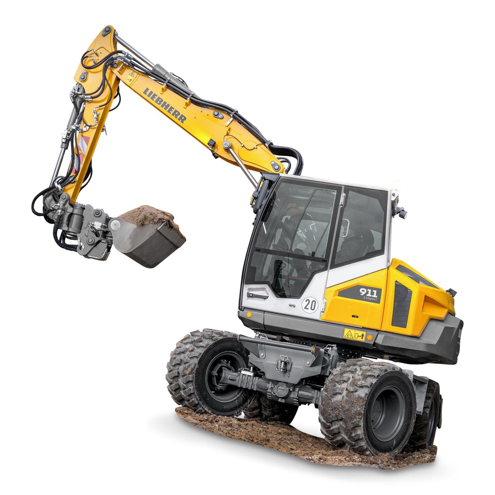 Liebherr A 911 Compact G8.0-D Litronic mieten – Mobilbagger, 11 t Einsatzgewicht