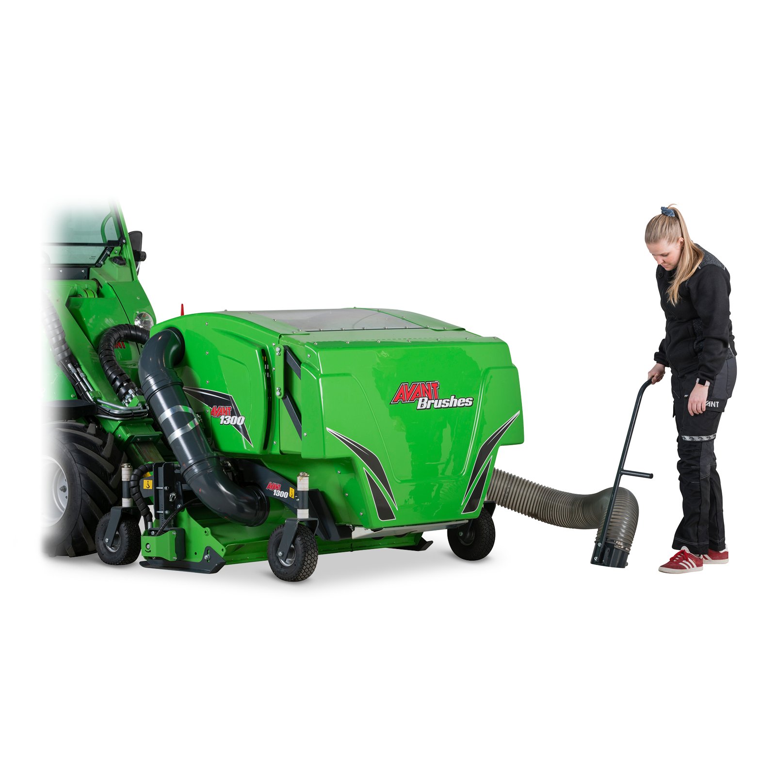 Avant Laubkehrmaschine mieten – Arbeitsbreite 1.300 mm, 435 kg Eigengewicht