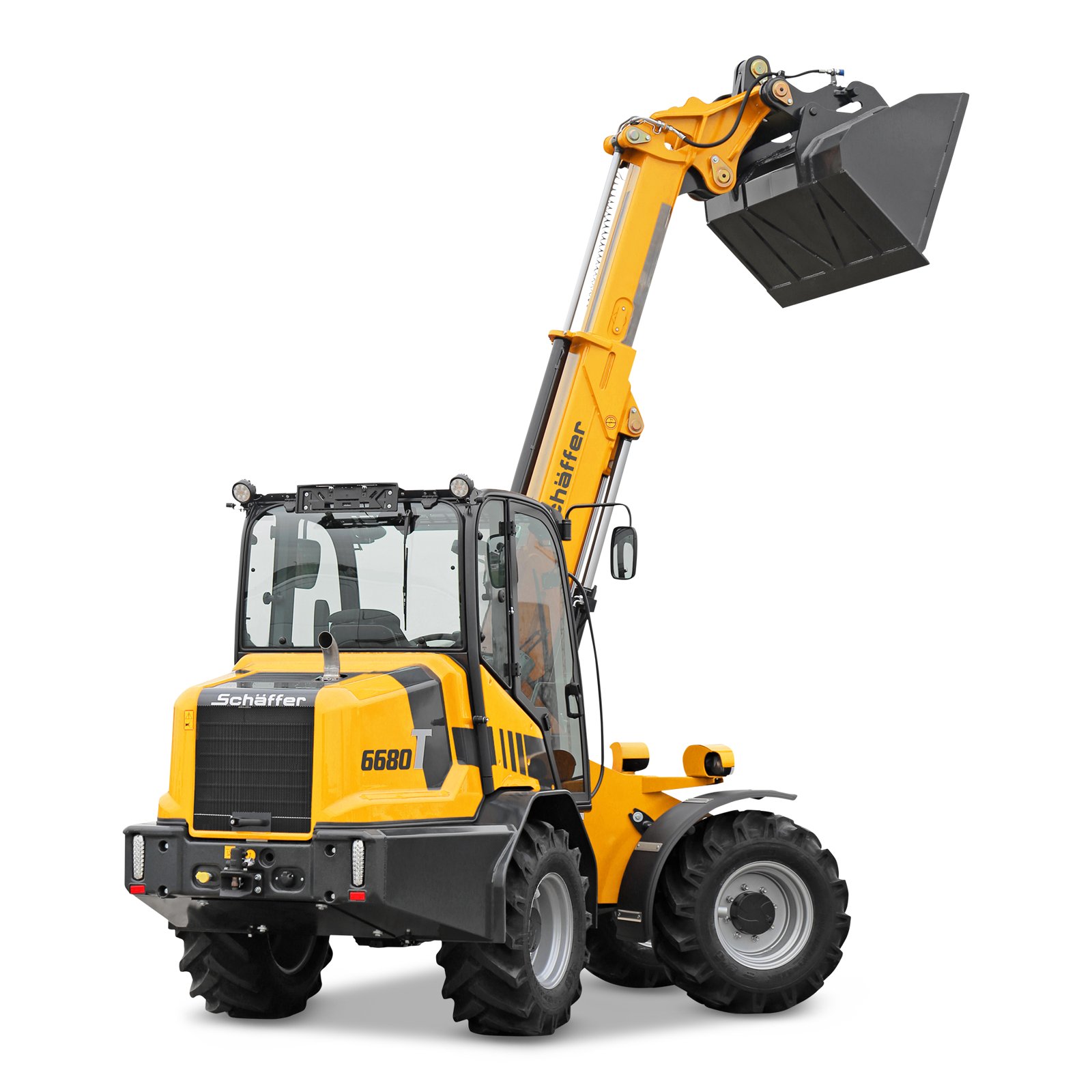 Schäffer 6680 T mieten – Teleradlader, Hubhöhe 4.950 mm, ab 125 € netto/Tag
