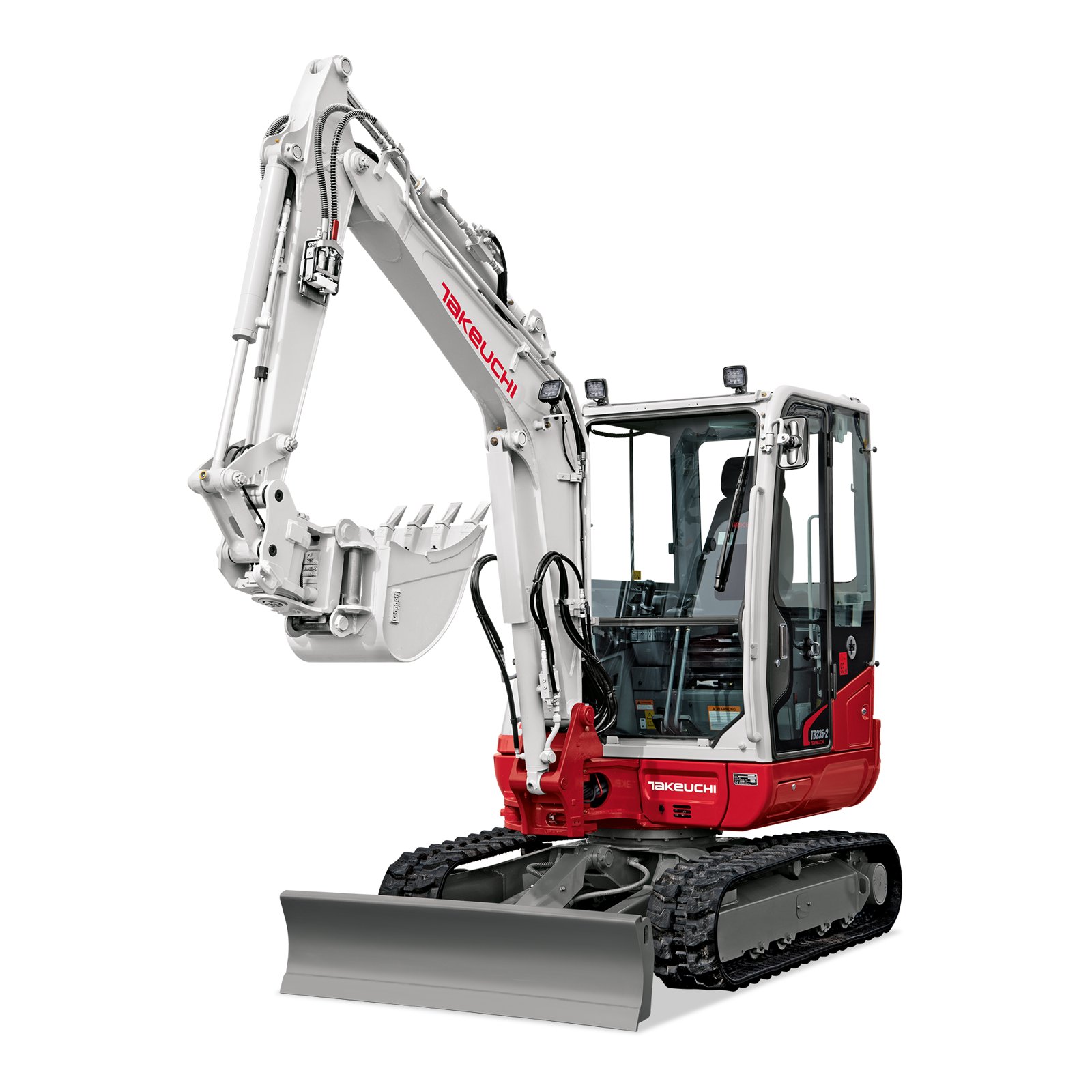Takeuchi TB 235-2 mieten – Midi-Raupenbagger, 3,5 t Einsatzgewicht, ab 184 € netto/Tag