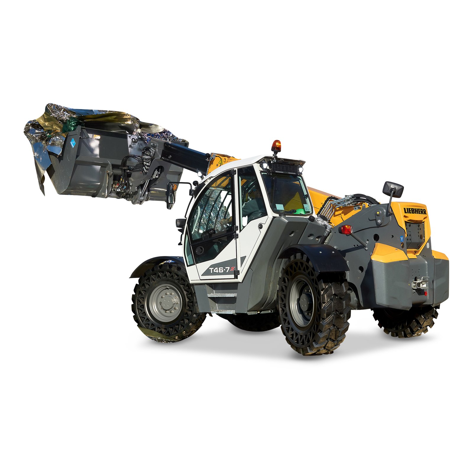 Liebherr T 46-7s mieten – Teleskoplader, Hubhöhe 7.032 mm, Tragkraft 4.600 kg
