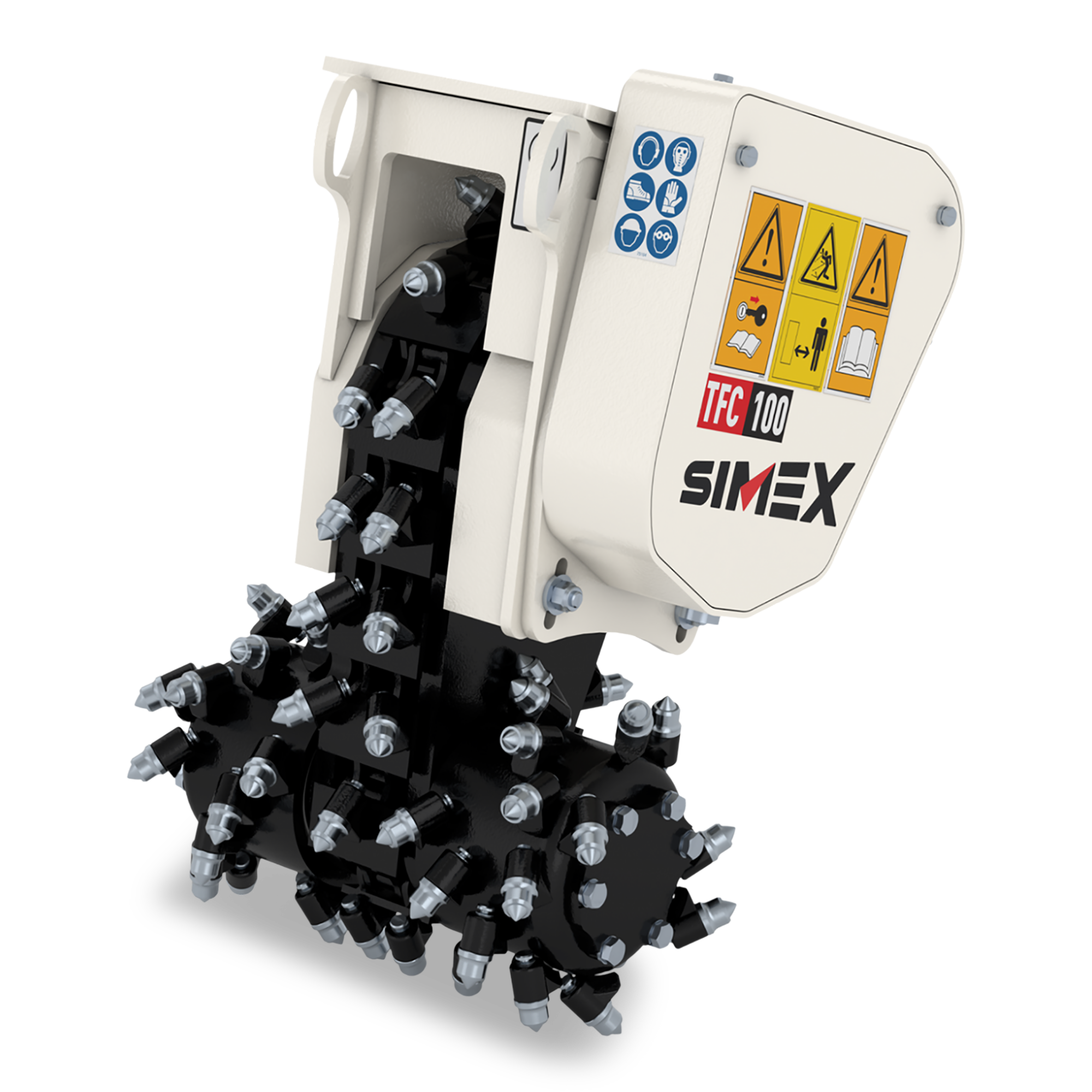 Simex TFC 100 mieten – Fräsköpfe, für Trägergeräte 2,5-4,5t, 170 kg Eigengewicht