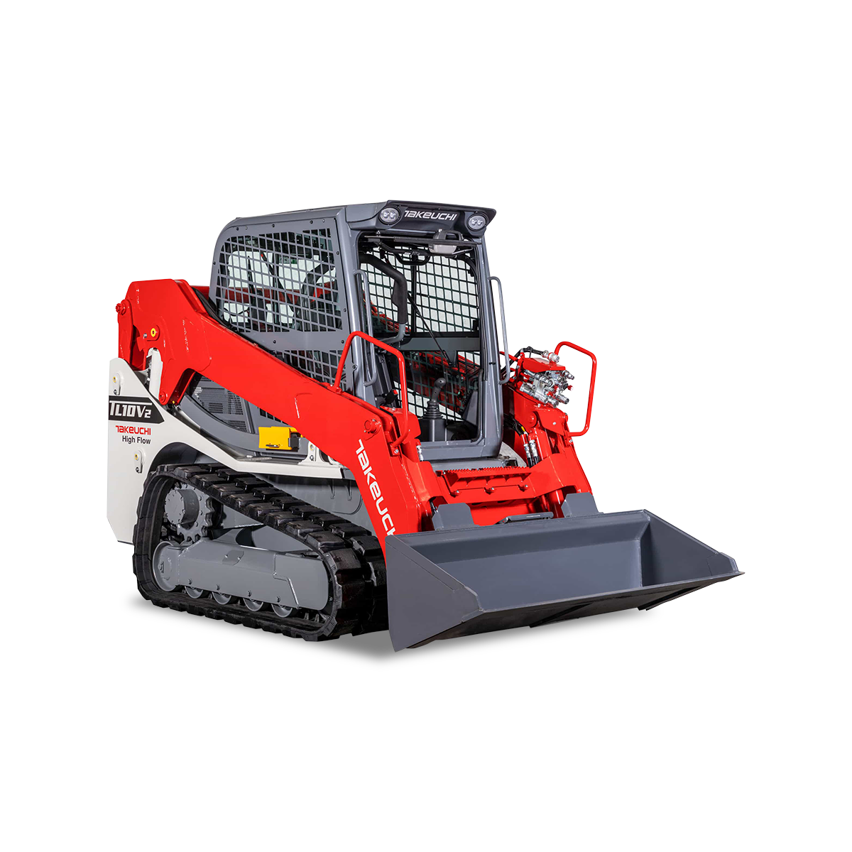 Takeuchi TL 10 V2 mieten – Laderaupe, 0,46 m³ Schaufelinhalt, ca. 4.660 kg Einsatzgewicht