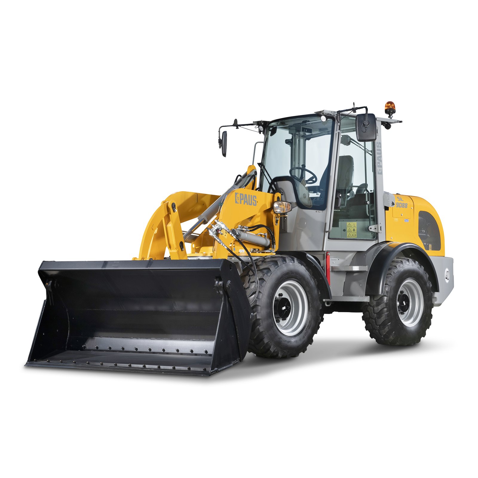 Paus SL 9088 mieten – Schwenklader, 1,2 m³ Schaufelinhalt, ab 188 € netto/Tag