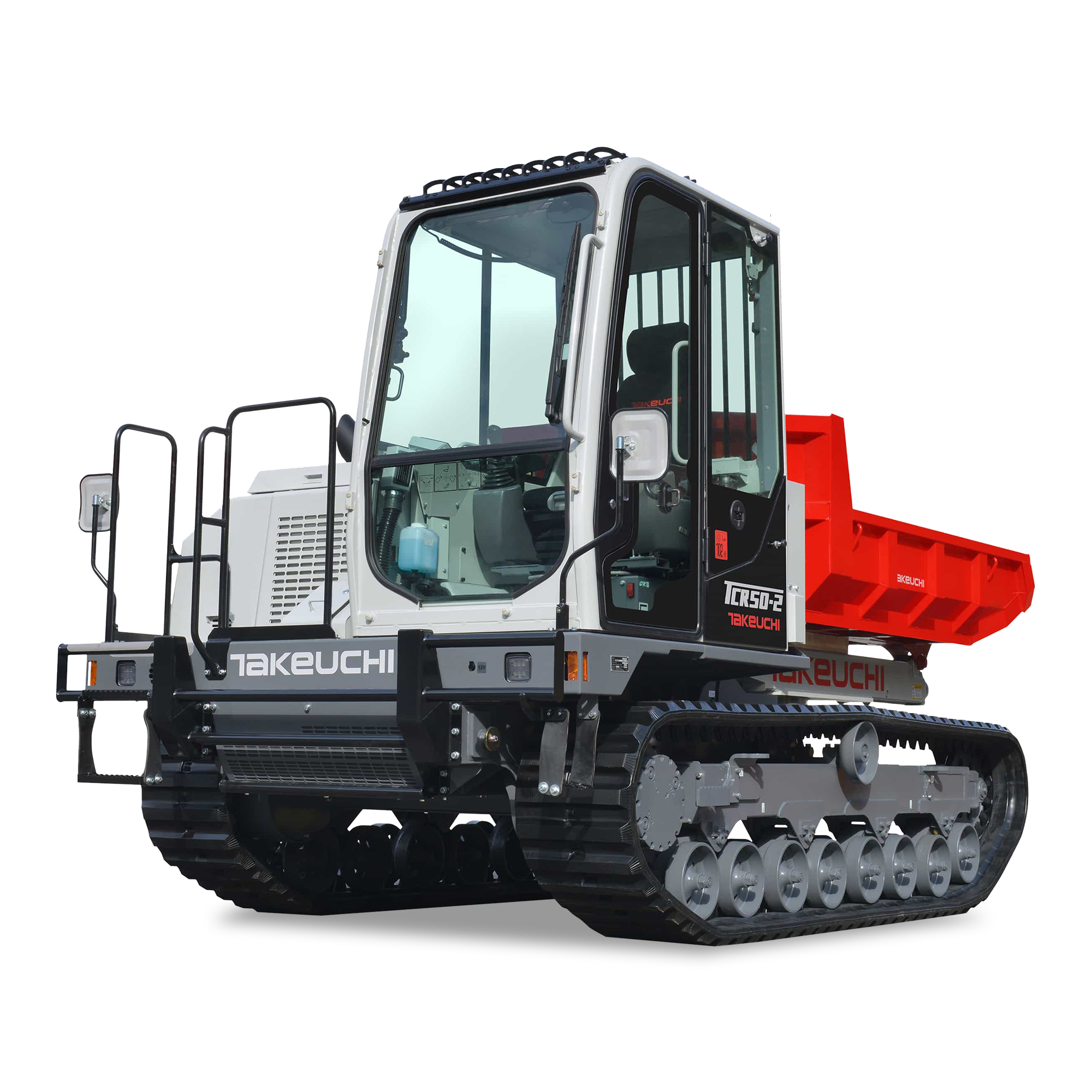 Takeuchi TCR 50-3 mieten – Kettendumper, Nutzlast 3.700 kg, SAE: 2,55 m³ Mulde