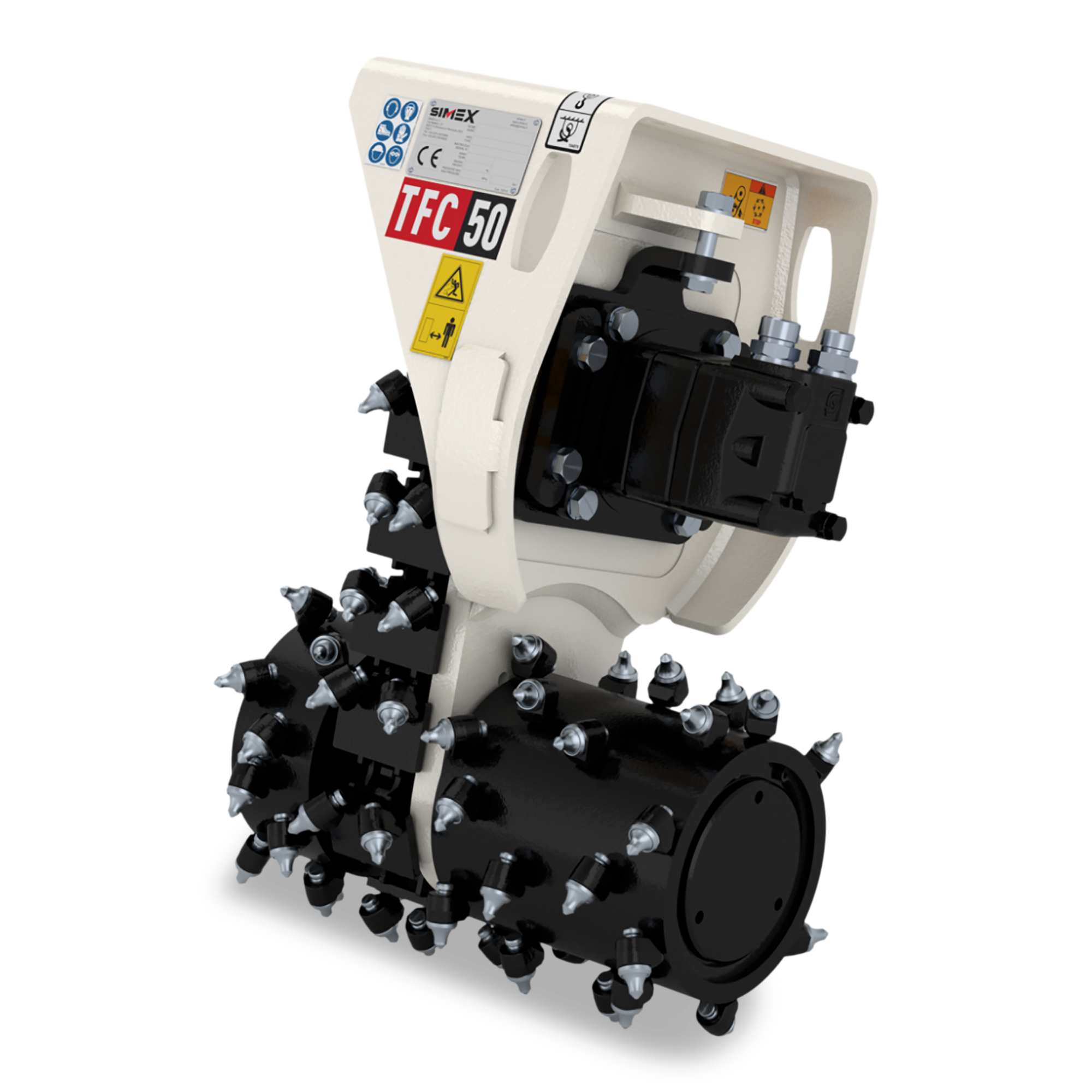 Simex TFC 50 mieten – Fräsköpfe, für Trägergeräte 1,2-3t, 90 kg Eigengewicht