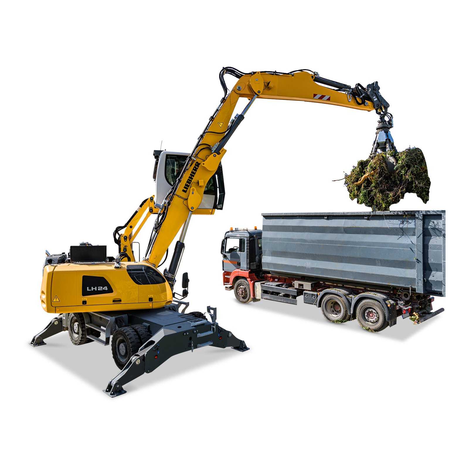Liebherr LH 24 M mieten – Umschlagbagger, ab 272 € netto/Tag