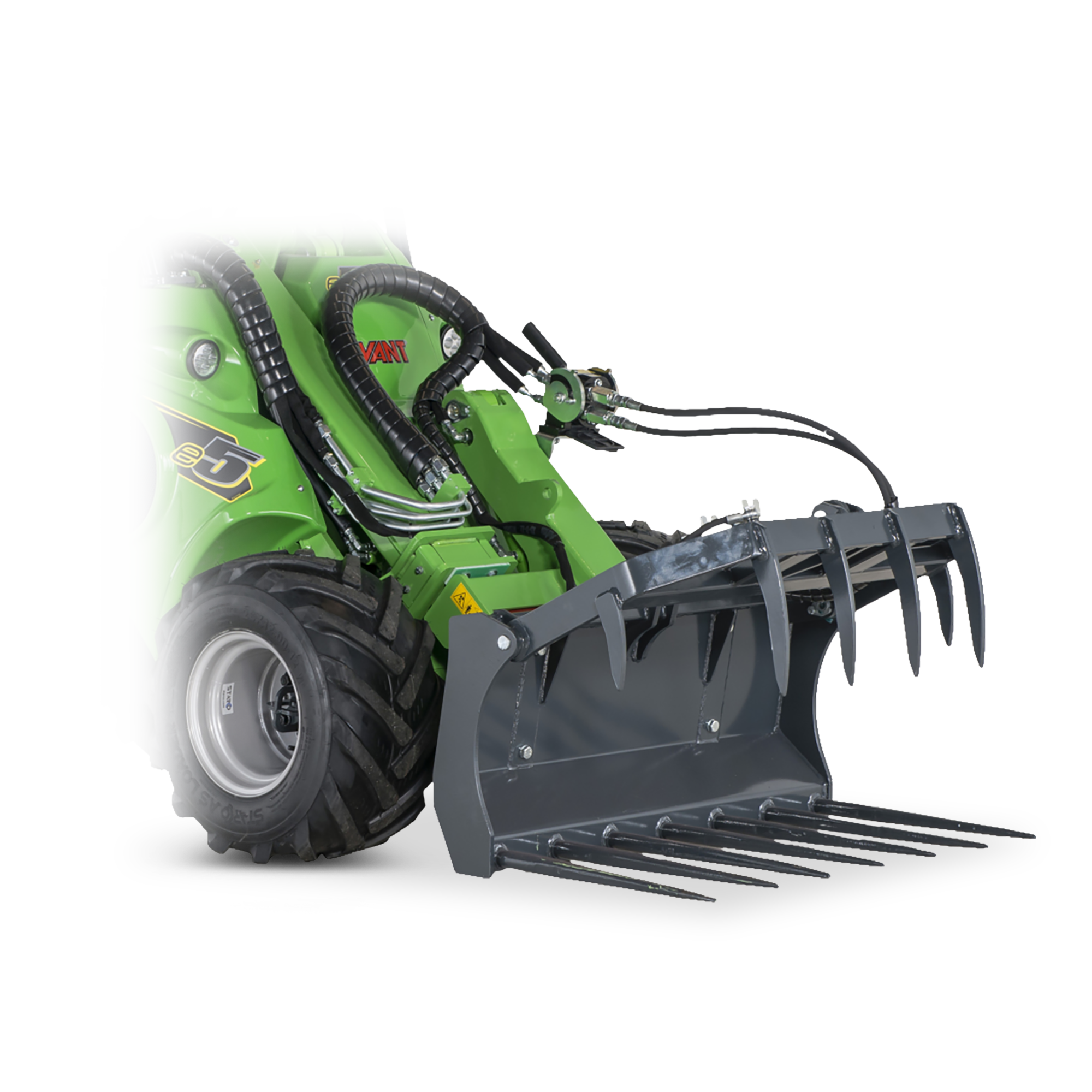 Avant Allroundgreifer mieten – Arbeitsbreite 800 - 1.600 mm, 85 - 260 kg Eigengewicht