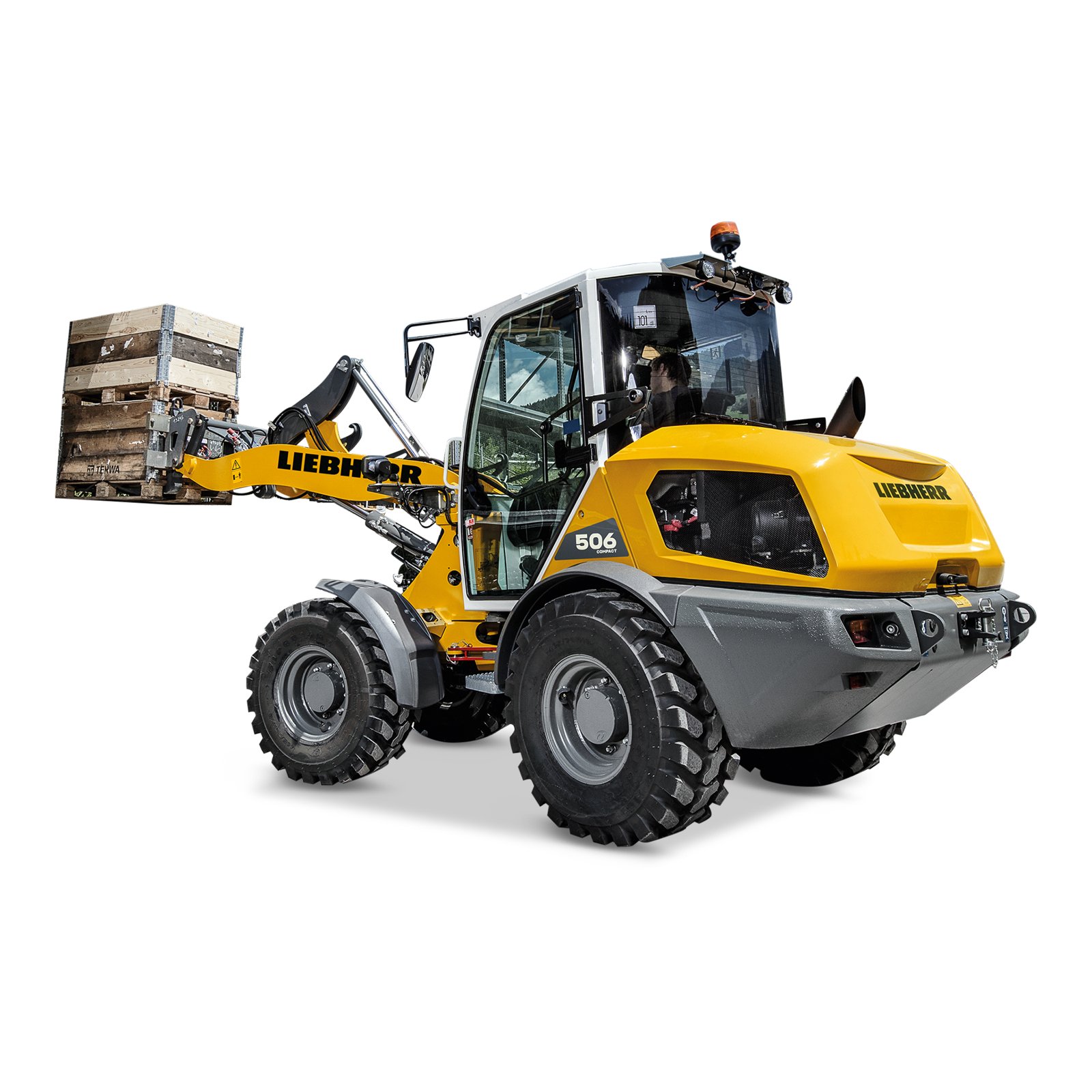 Liebherr L 506 Compact mieten – Radlader, 0,8 m³ Schaufelinhalt, ab 119 € netto/Tag