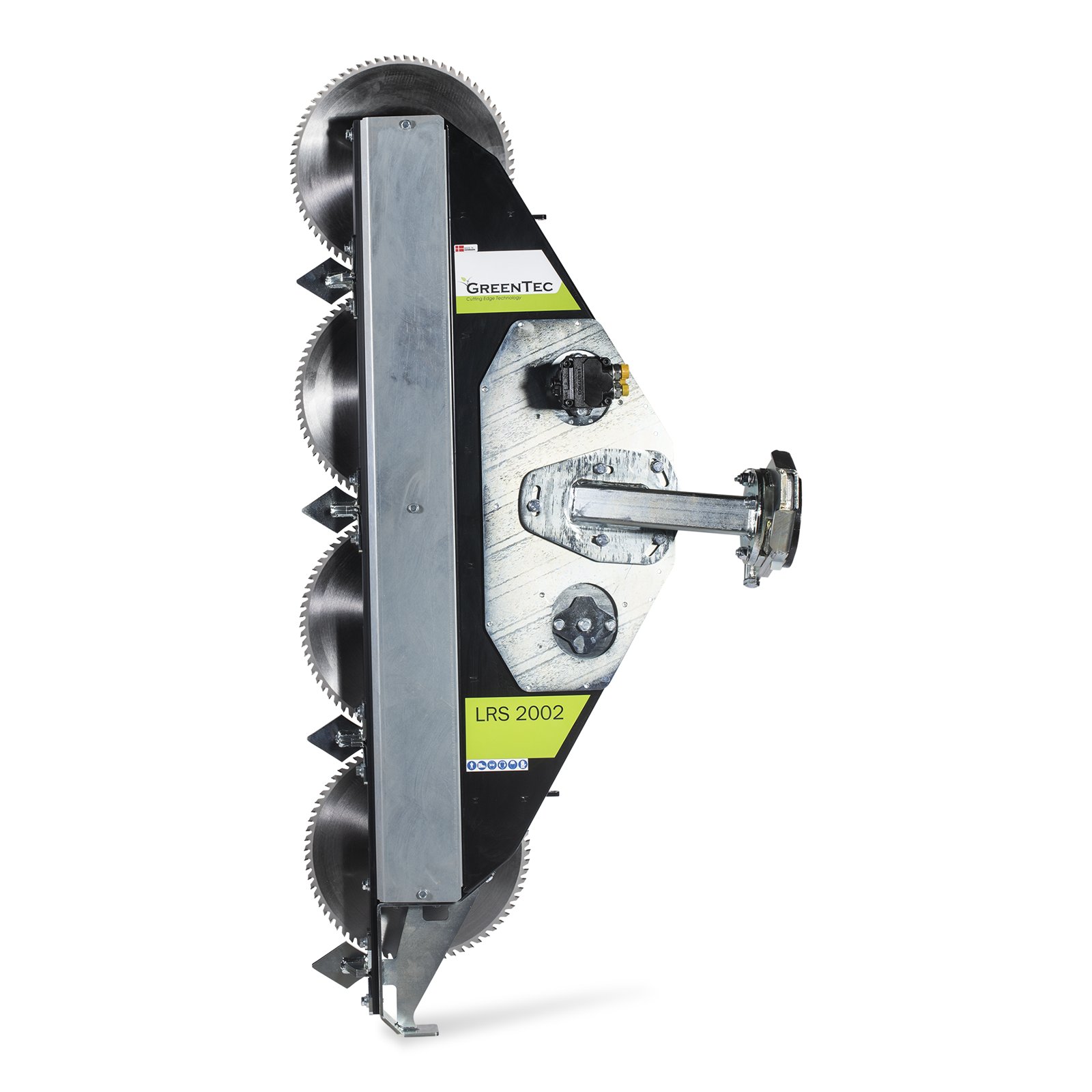 GreenTec LRS 2002 mieten – Astsäge, 198 kg Eigengewicht, Breite 2,0 m
