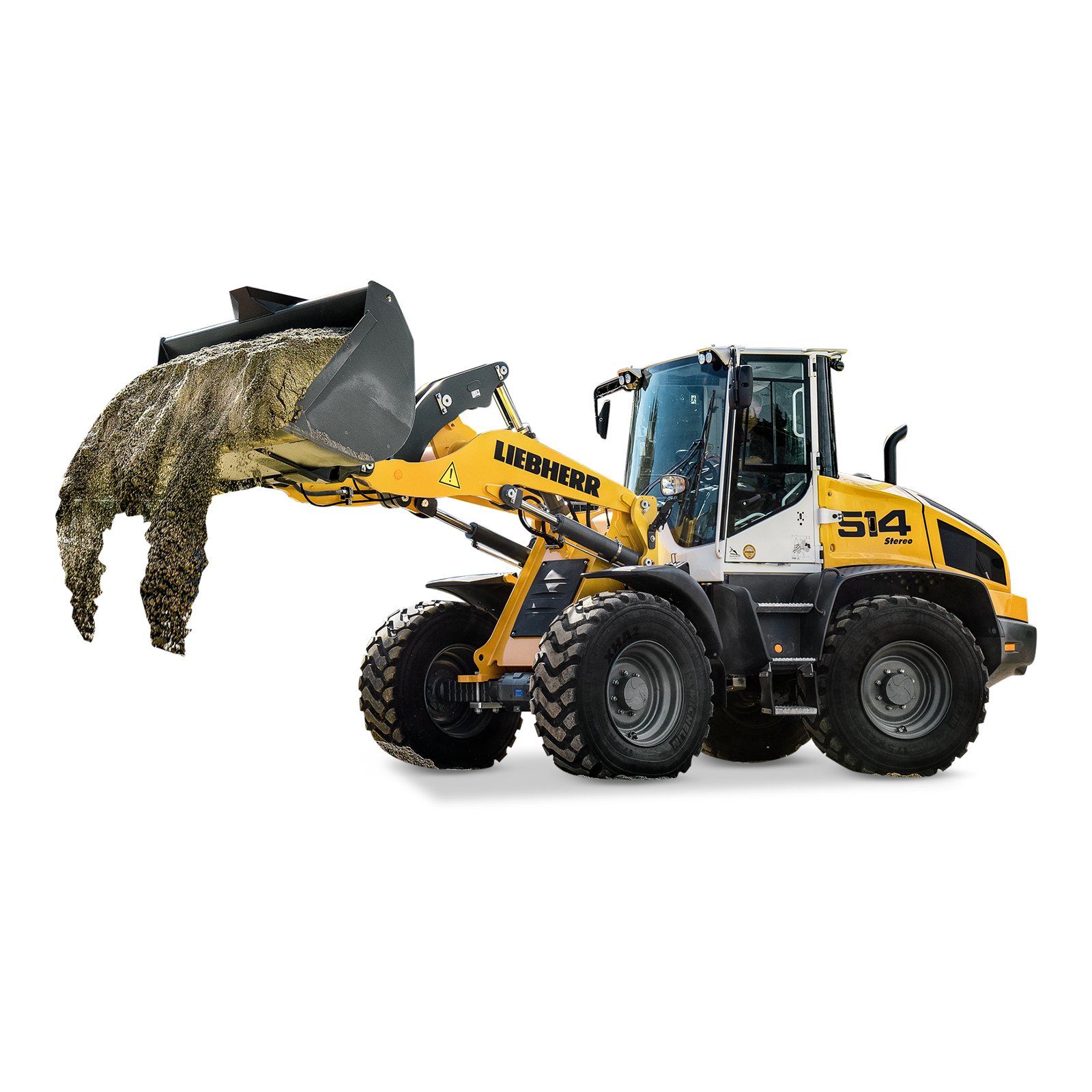 Liebherr L 514 Stereo mieten – Radlader, 1,4 - 3,5 m³ Schaufelinhalt, ab 218 € netto/Tag