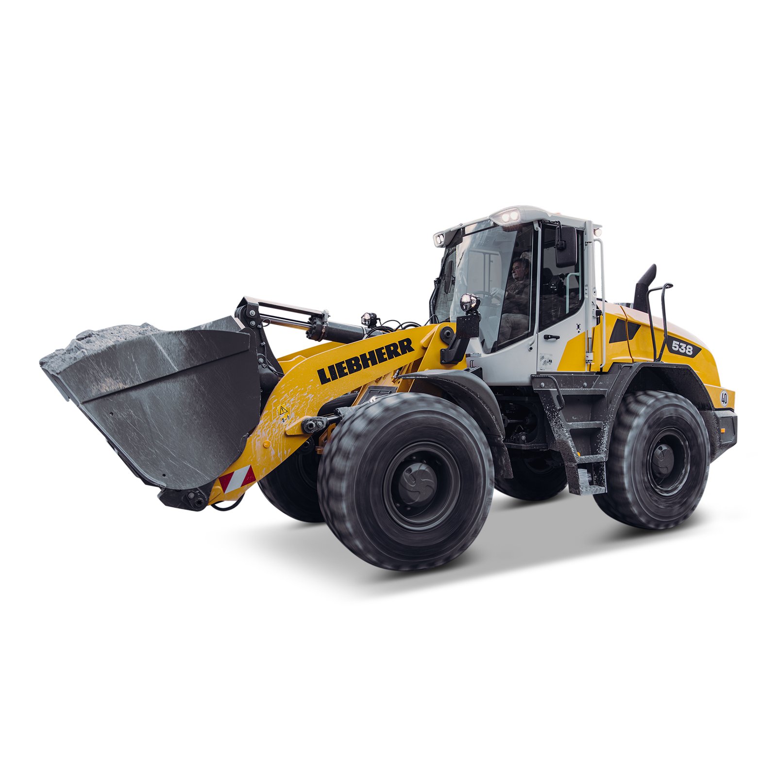 Liebherr L 538 mieten – Radlader, 2,2 - 6,5 m³ Schaufelinhalt, ab 320 € netto/Tag