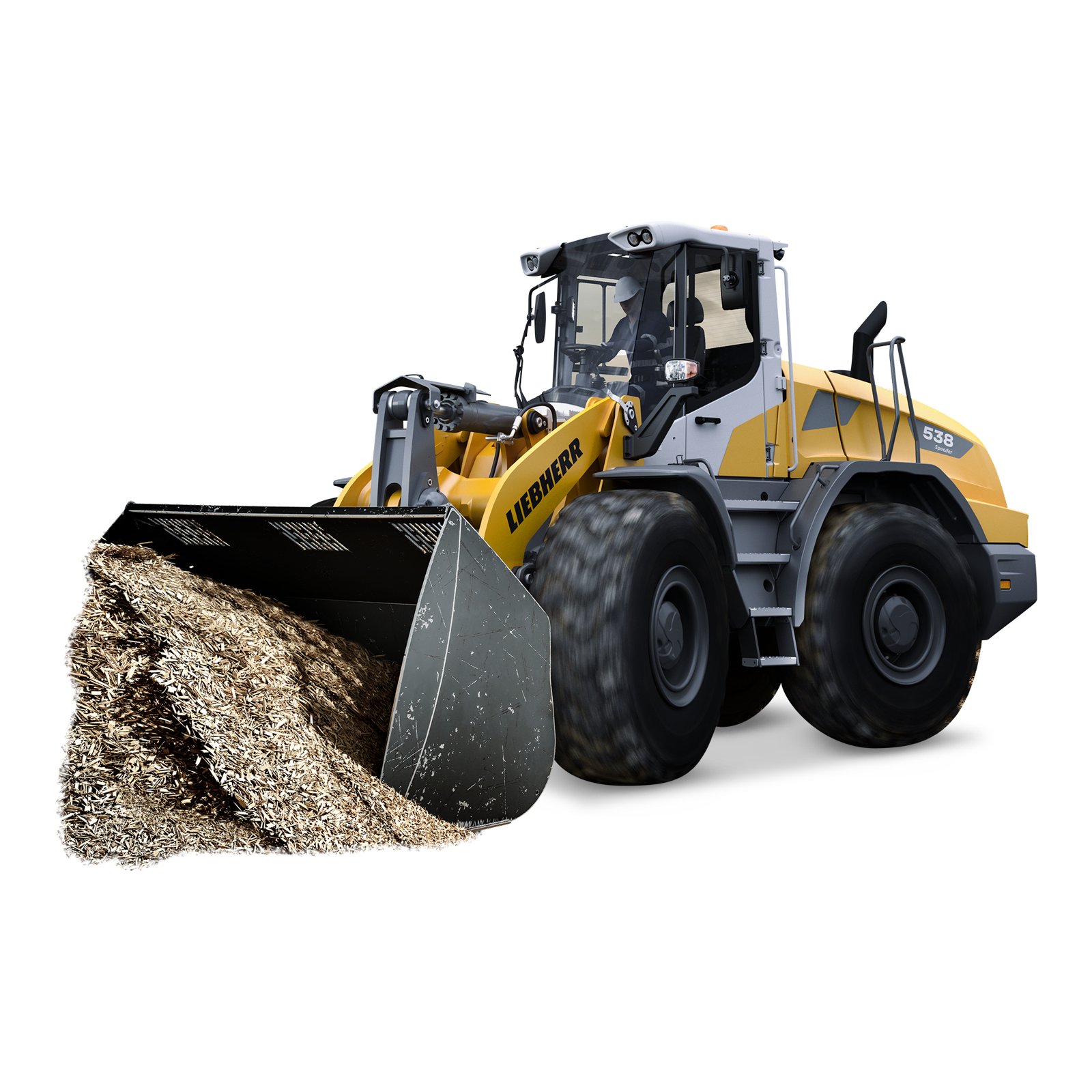 Liebherr L 538 Speeder mieten – Radlader, 2,2 - 6,5 m³ Schaufelinhalt, ab 320 € netto/Tag