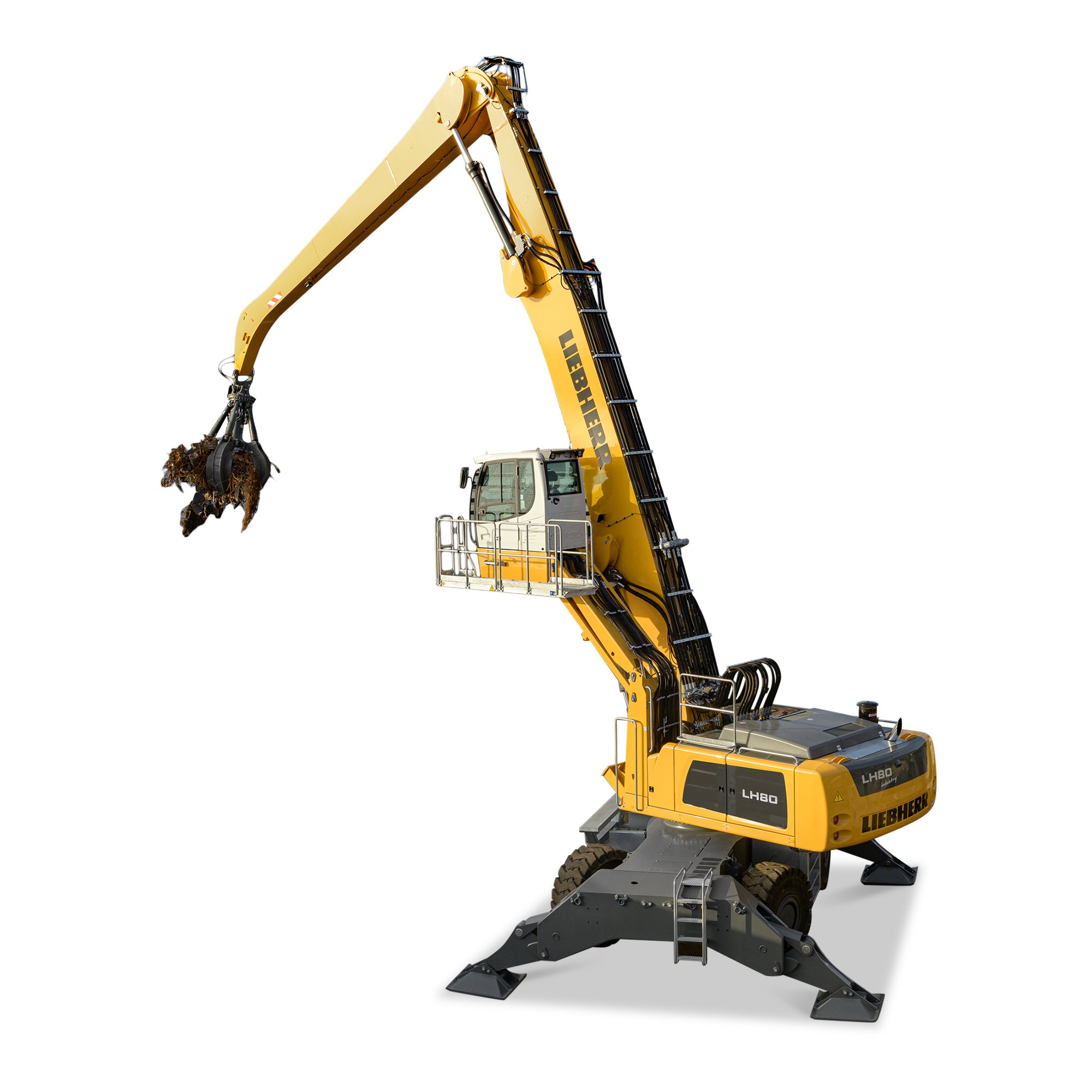 Liebherr LH 80 M mieten – Umschlagbagger, 71.500 - 76.500 kg Einsatzgewicht