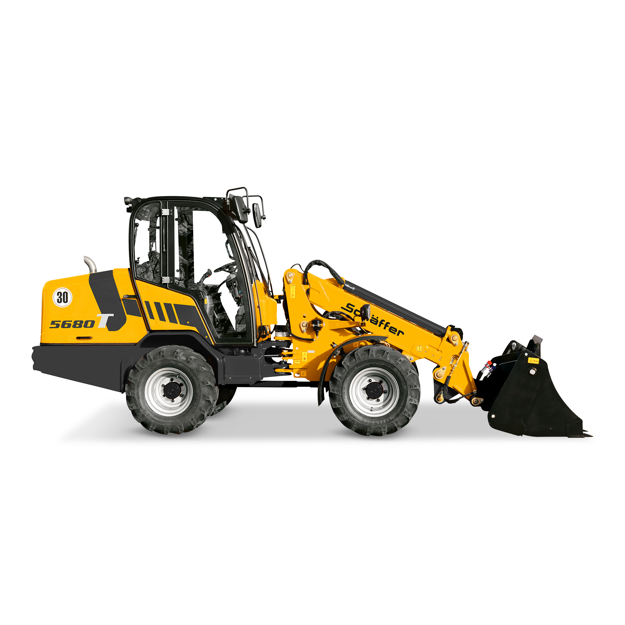 Schäffer 5680 T mieten – Teleradlader, Hubhöhe 4.740 mm, ab 125 € netto/Tag