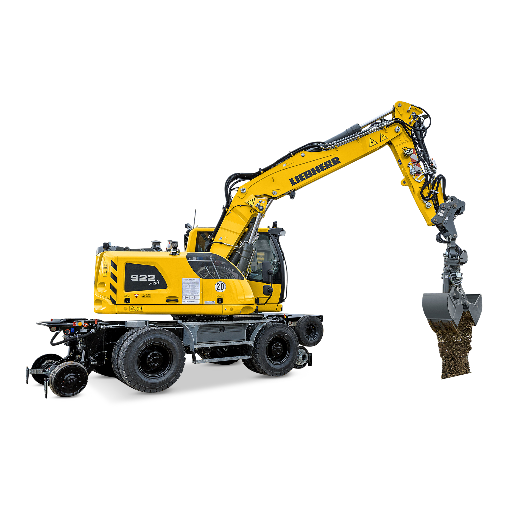 Liebherr A 922 Rail mieten – Mobilbagger, 20,4 t Einsatzgewicht, ab 551 € netto/Tag