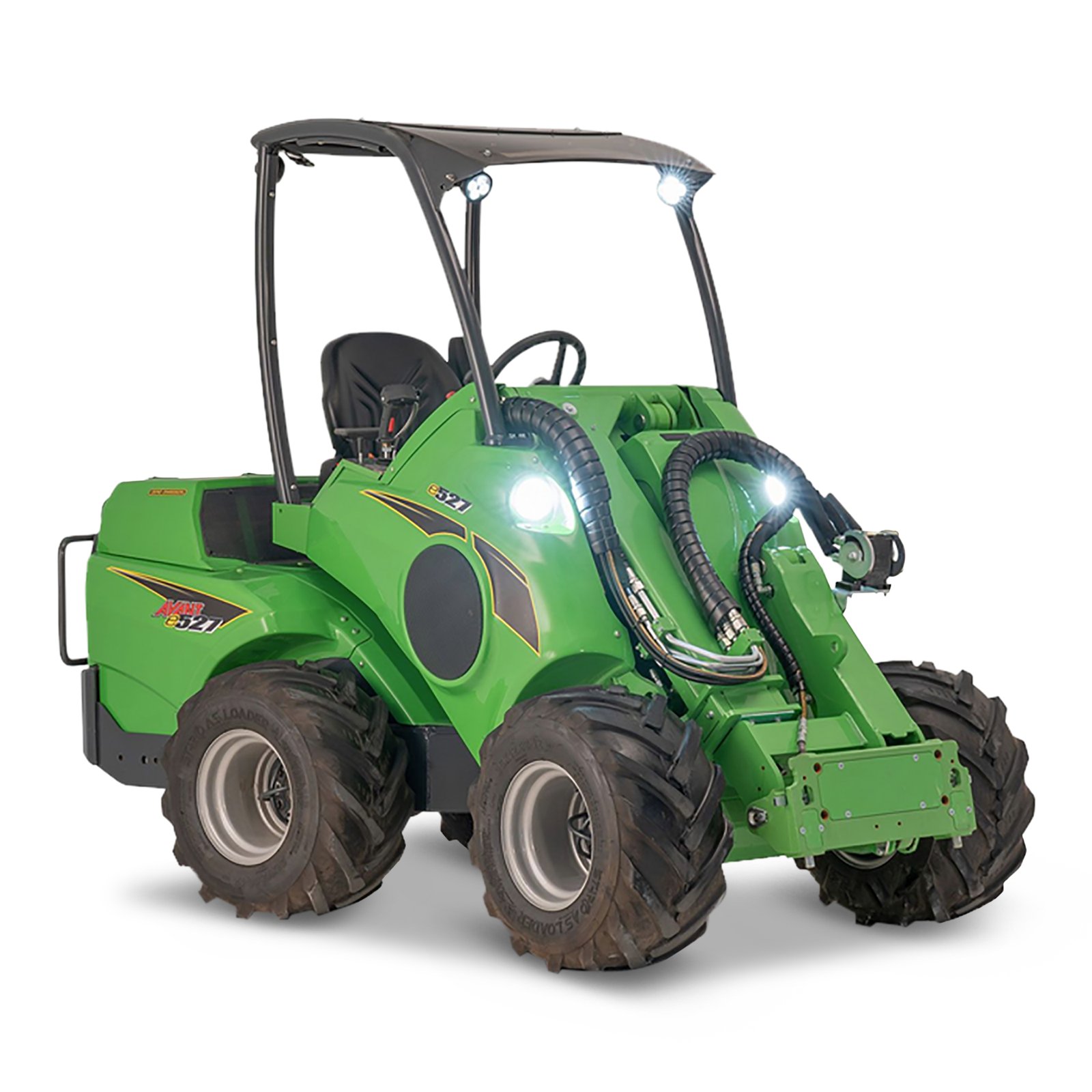 Avant E 527 mieten – Kompaktlader, Hubhöhe 2.800 mm, Hubkraft 900 kg