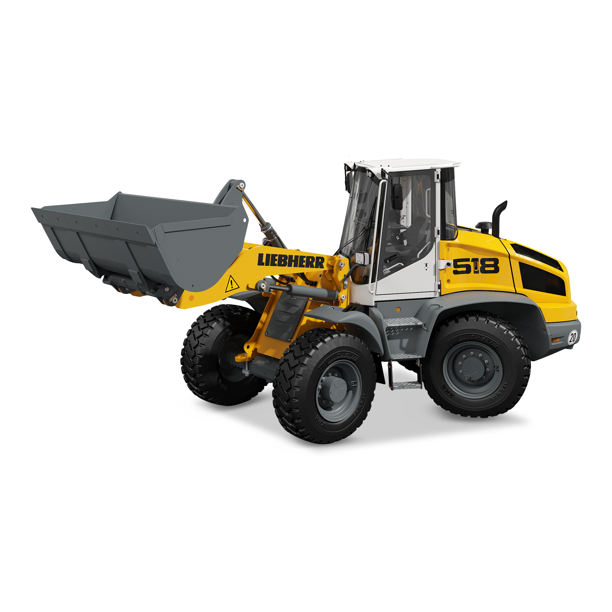 Liebherr L 518 Stereo mieten – Radlader, 1,5 - 4,0 m³ Schaufelinhalt, ab 229 € netto/Tag