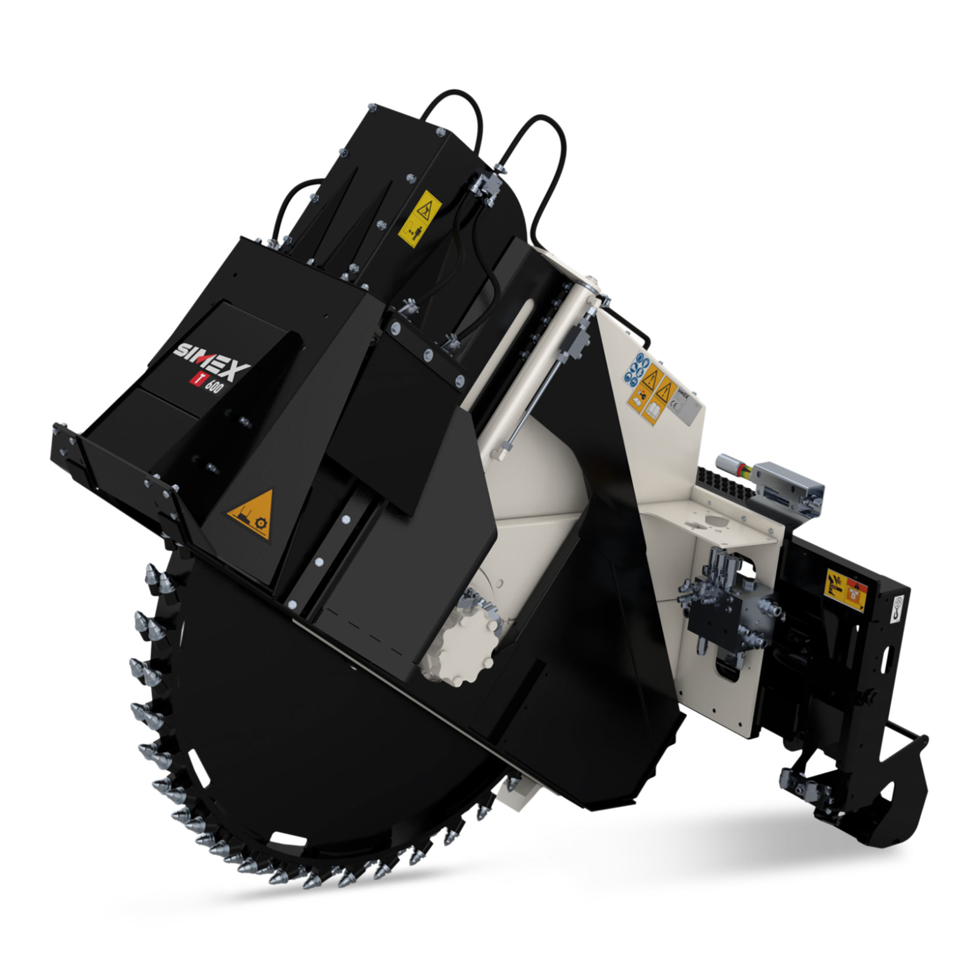 Simex T 600 mieten – Radfräse, 1,3 t Eigengewicht, Grabtiefe 200-600 mm
