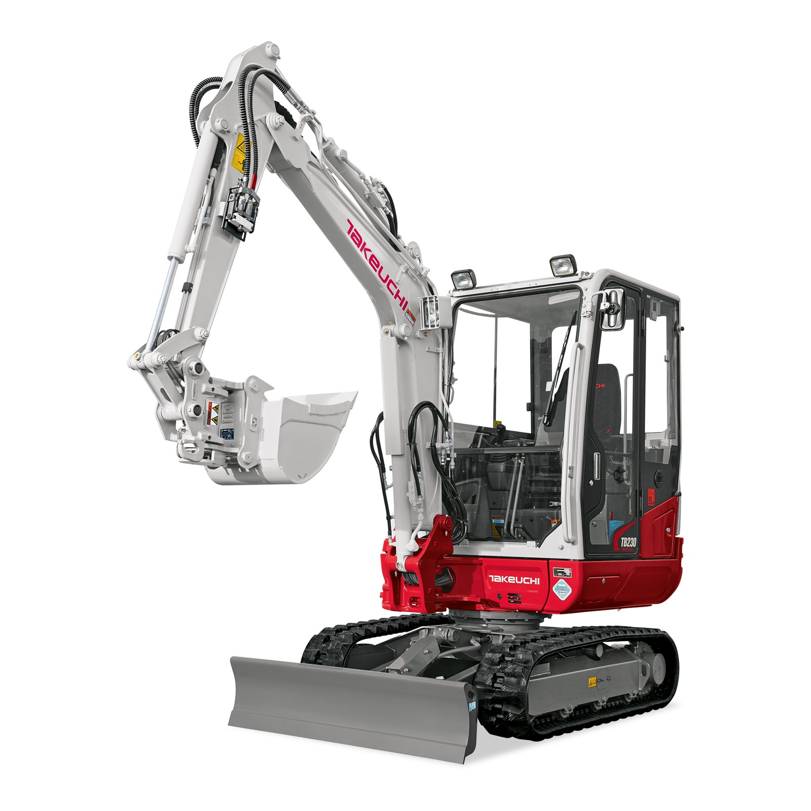 Takeuchi TB 230 mieten – Mini-Raupenbagger, 2,9 t Einsatzgewicht, ab 173 € netto/Tag