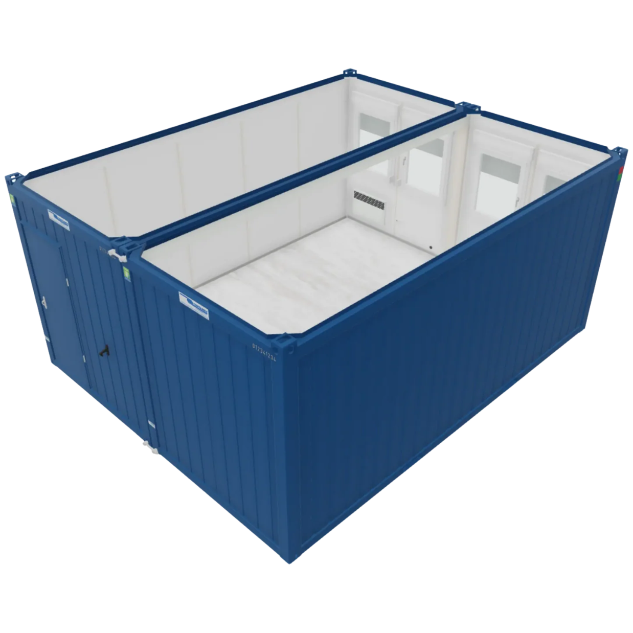 Duo Bürocontainer 6×5 m, Einraum mieten – 29 Standorte deutschlandweit