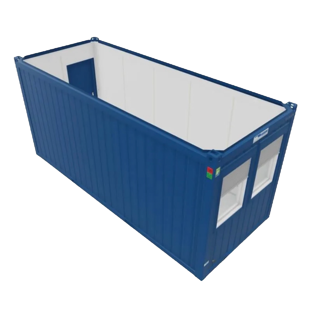 Bürocontainer 6×2,5 m, Einraum mieten – 29 Standorte deutschlandweit