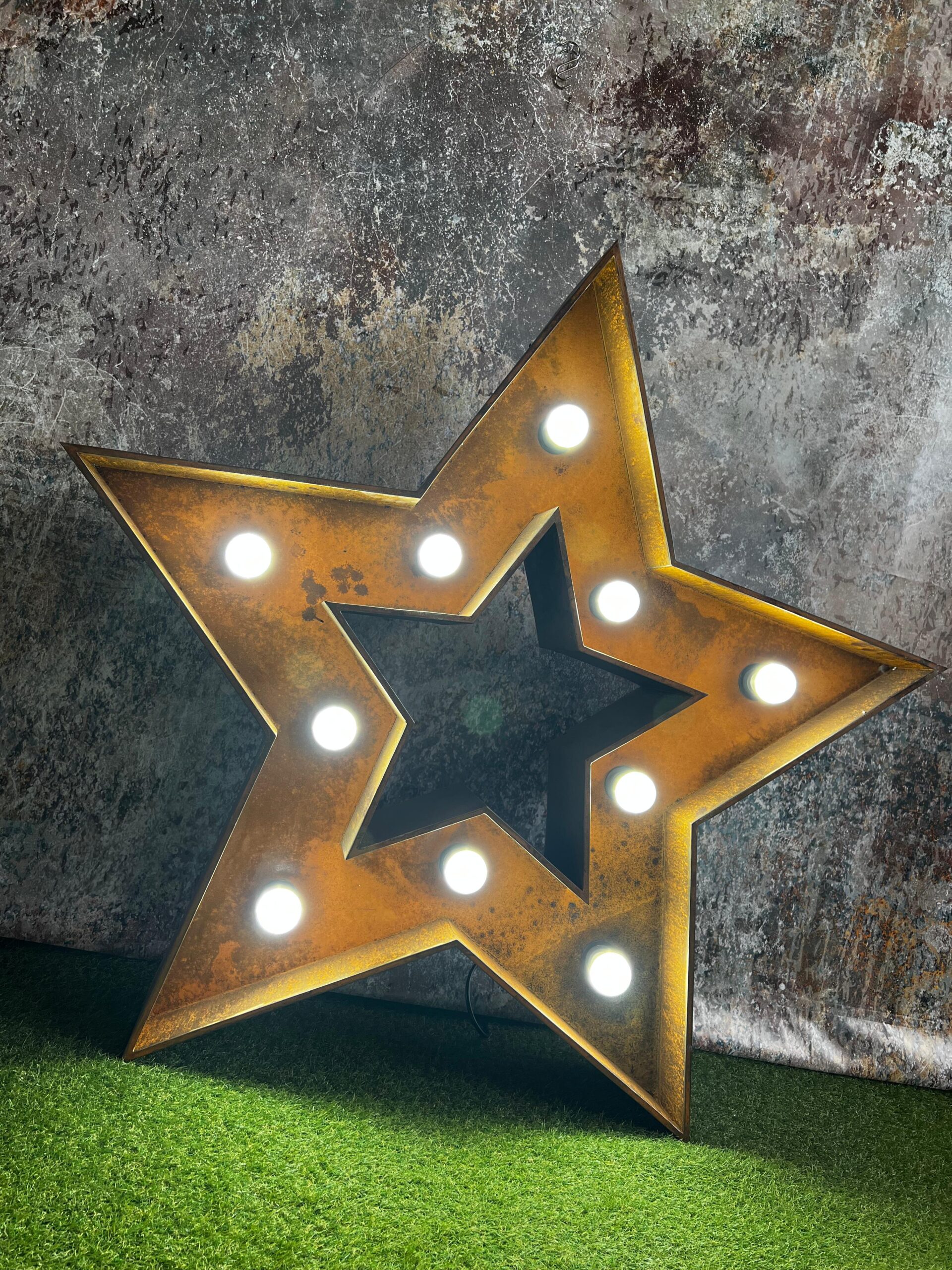 XXL Leuchtstern „RUSTY“ mieten – Leipzig, ab 49 €/Tag – 3
