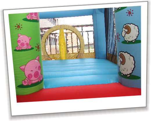 Hüpfburg Schloss mit Anbau (Nylon) mieten – Leipzig, ab 69 €/Tag – 5